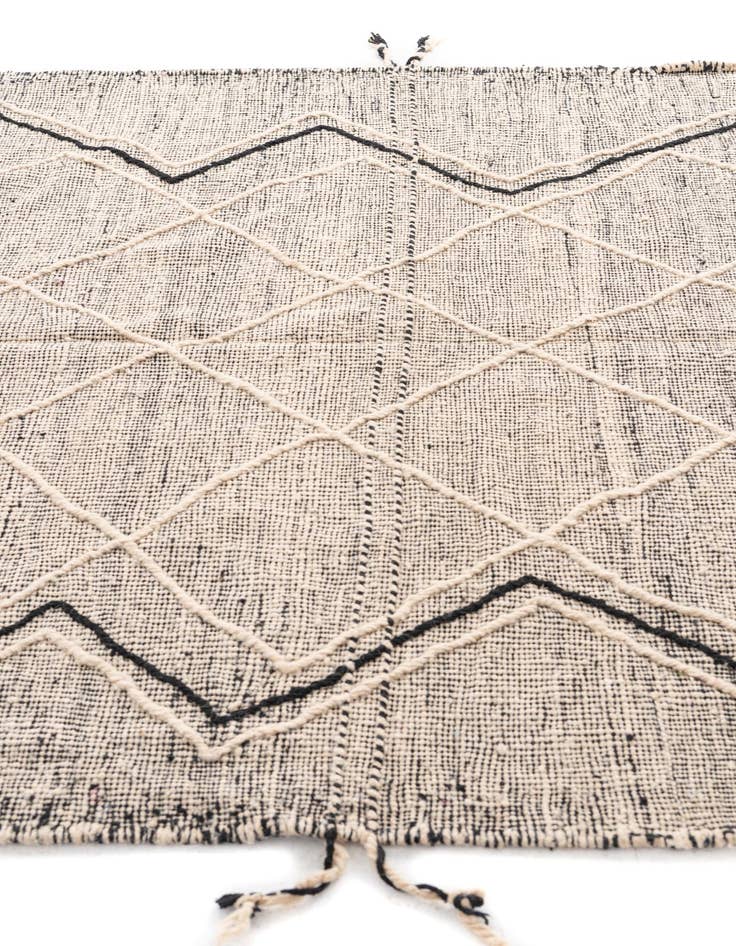 Detail image of  6' x 9' 10  Hand Knotted Moroccan Wool Rug