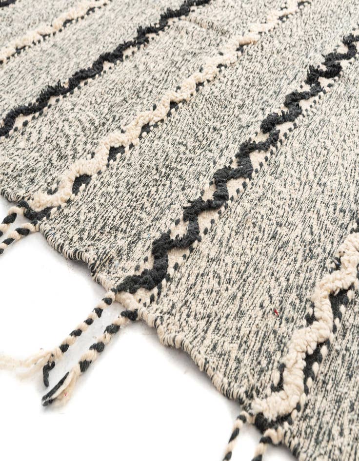 Detail image of  6' 5 x 10'  Hand Knotted Moroccan Wool Rug