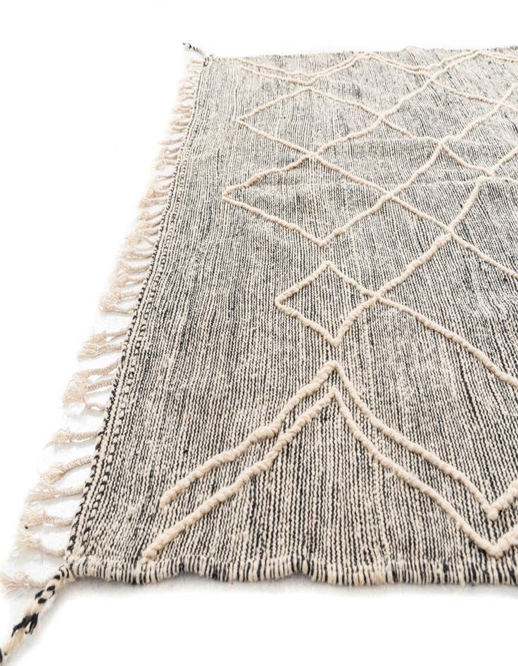 Detail image of  6' 5 x 10' 3  Hand Knotted Moroccan Wool Rug