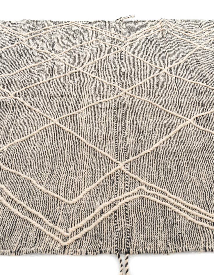 Detail image of  6' 5 x 10' 3  Hand Knotted Moroccan Wool Rug