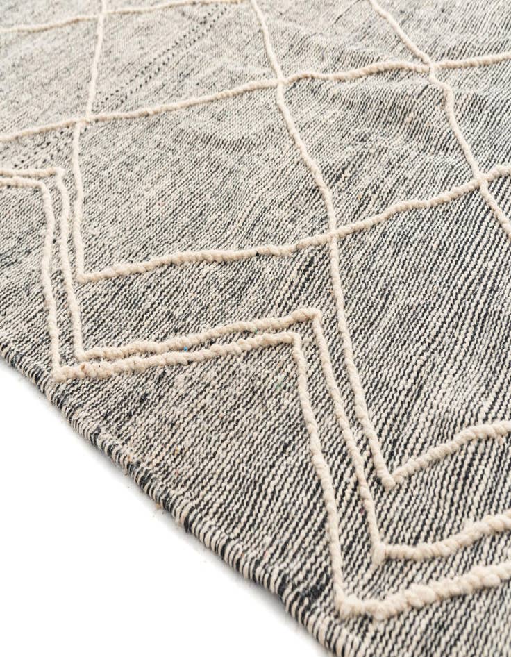 Detail image of  6' 5 x 10' 3  Hand Knotted Moroccan Wool Rug