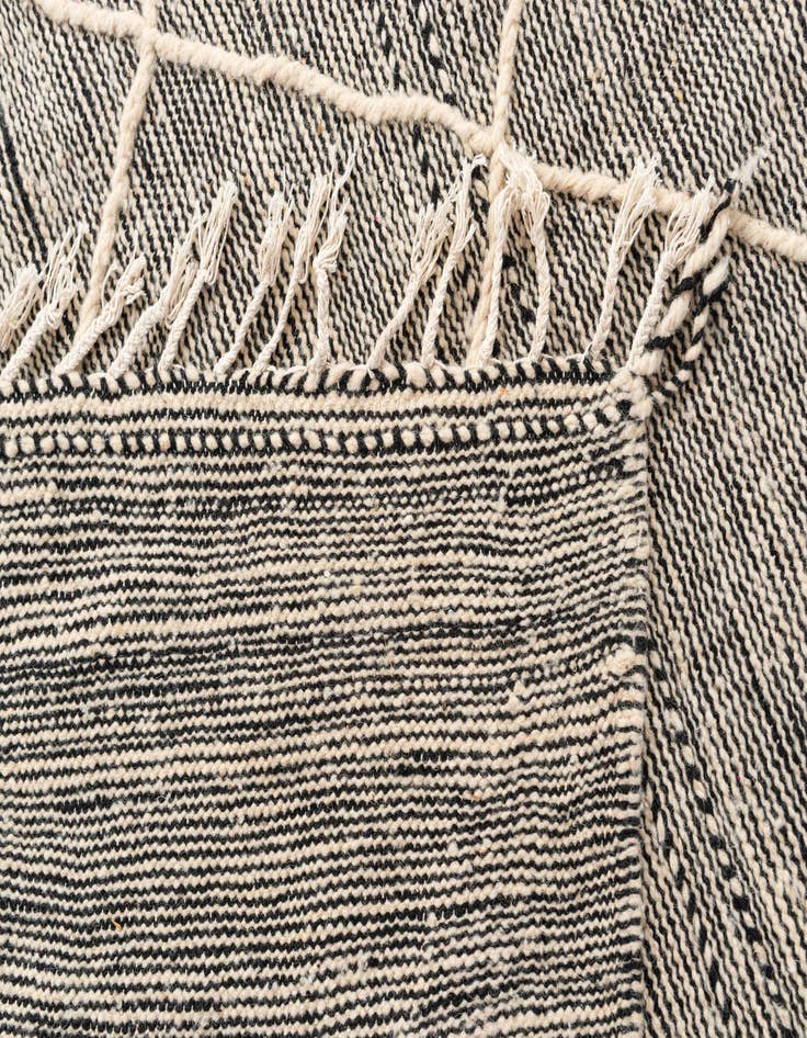 Detail image of  6' 5 x 10' 3  Hand Knotted Moroccan Wool Rug