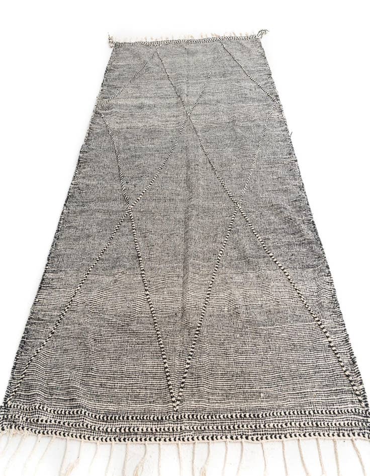 Detail image of  6' 7 x 9' 9  Hand Knotted Moroccan Wool Rug