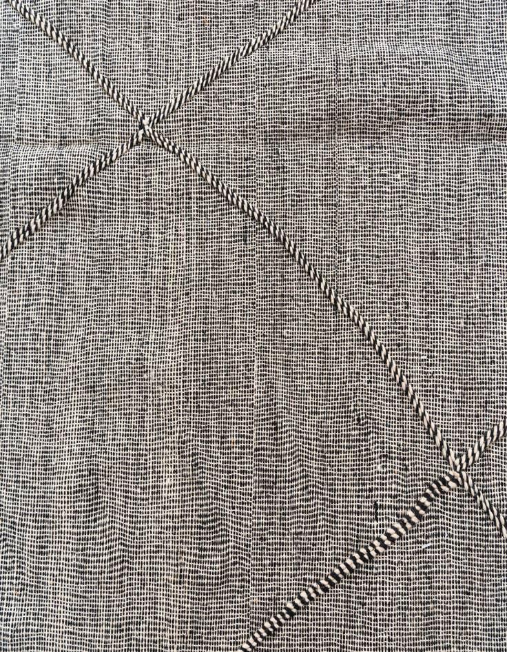 Detail image of  6' 7 x 9' 9  Hand Knotted Moroccan Wool Rug