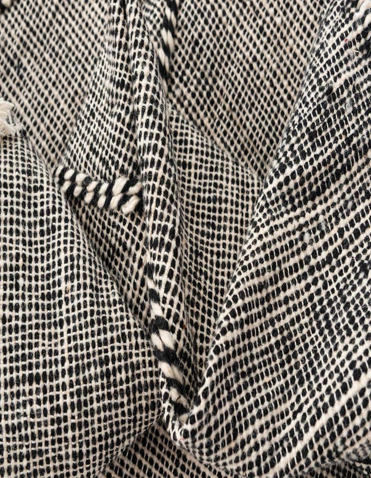 Detail image of  6' 7 x 9' 9  Hand Knotted Moroccan Wool Rug