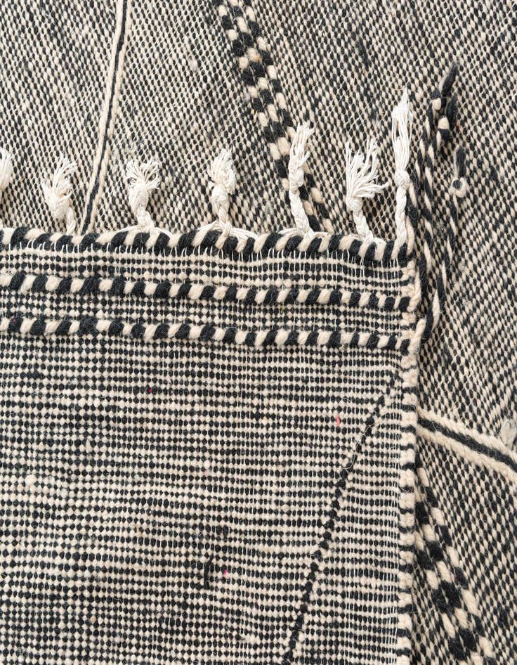 Detail image of  6' 9 x 10' 4  Hand Knotted Moroccan Wool Rug