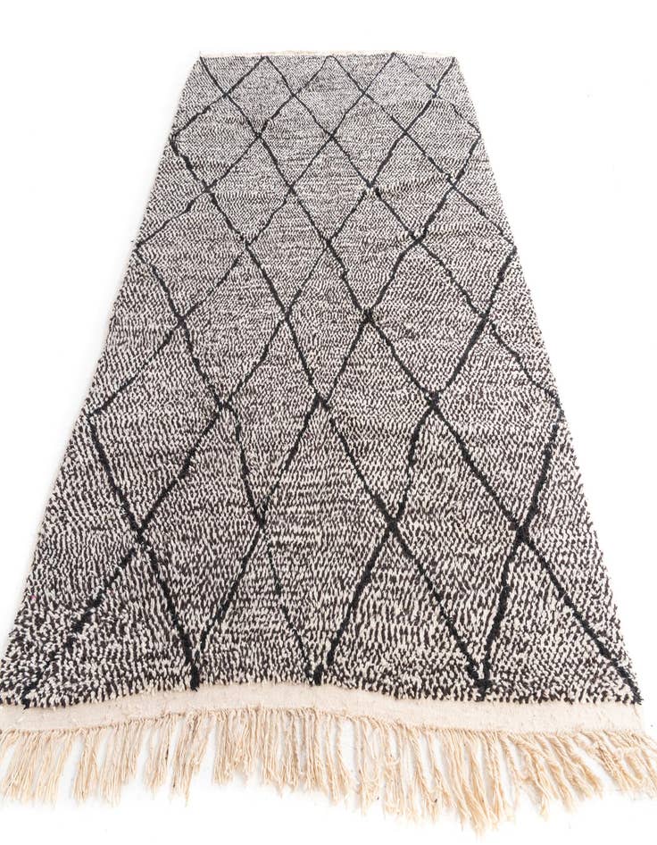 Detail image of  6' 10 x 10' 2  Hand Knotted Moroccan Wool Rug