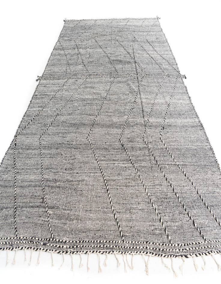 Detail image of  9' 2 x 13' 6  Hand Knotted Moroccan Wool Rug