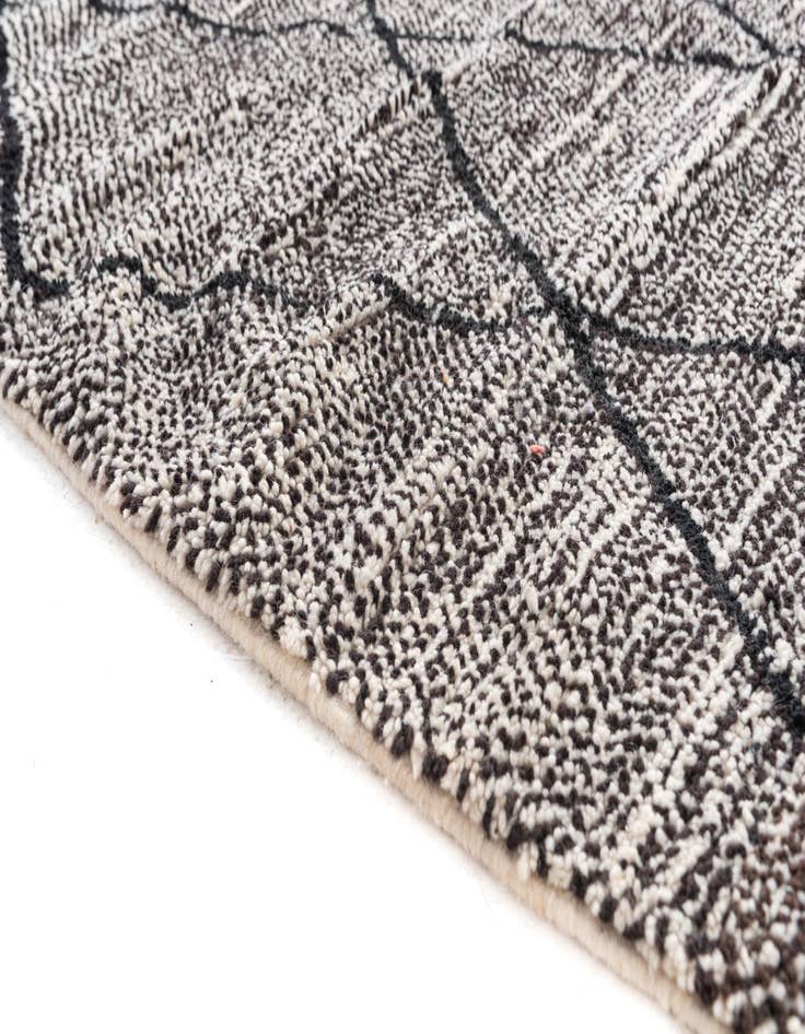 Detail image of  6' 6 x 10'  Hand Knotted Moroccan Wool Rug