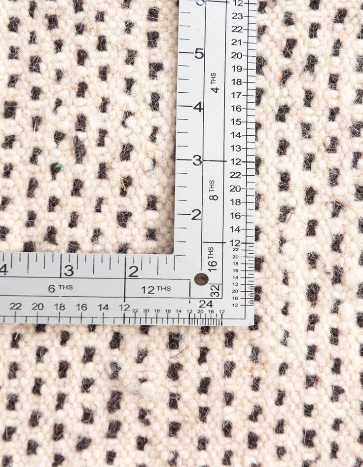 Detail image of  6' 6 x 10'  Hand Knotted Moroccan Wool Rug