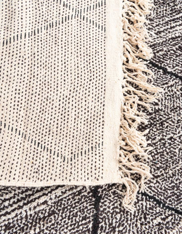 Detail image of  6' 6 x 10'  Hand Knotted Moroccan Wool Rug