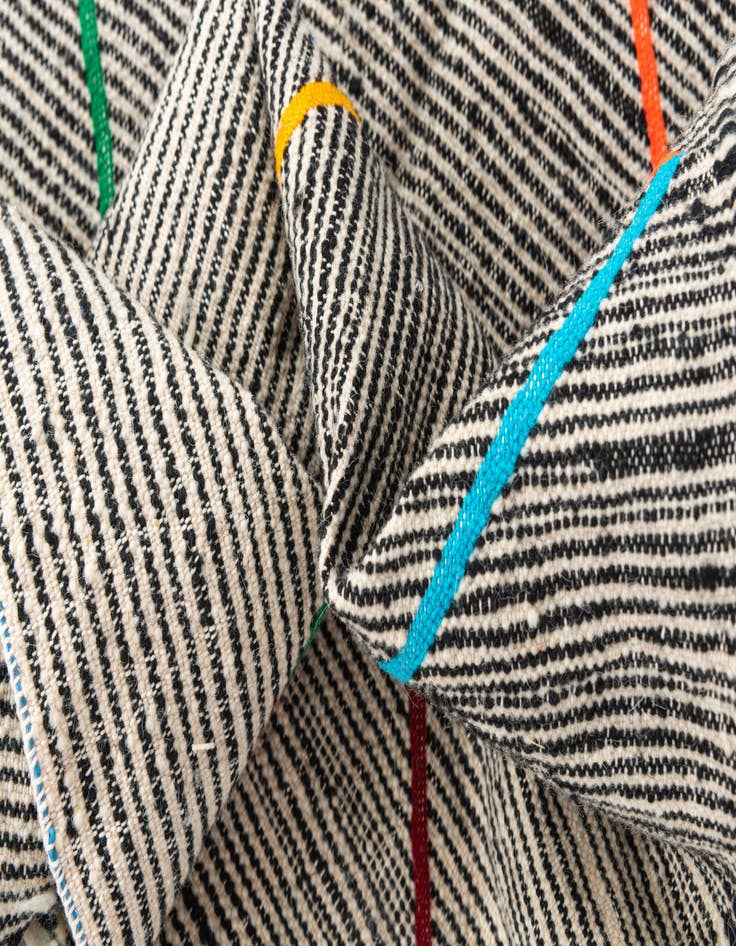 Detail image of  4' 9 x 7' 7  Hand Knotted Moroccan Wool Rug