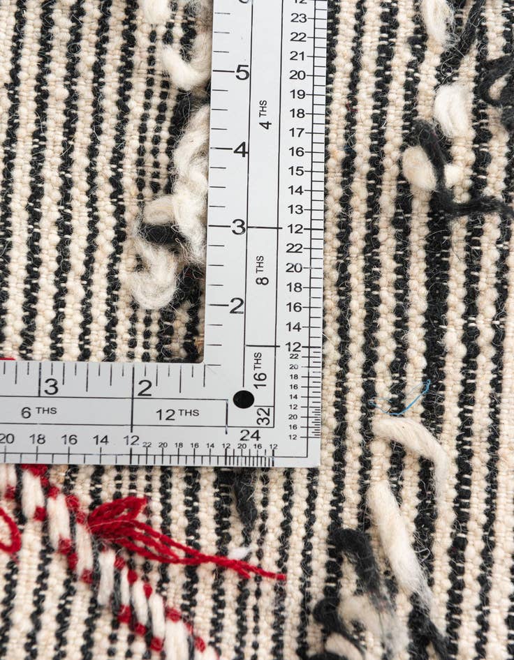 Detail image of  4' 9 x 7' 7  Hand Knotted Moroccan Wool Rug