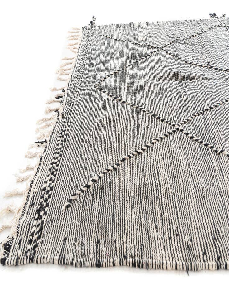 Detail image of  6' 6 x 10' 4  Hand Knotted Moroccan Wool Rug