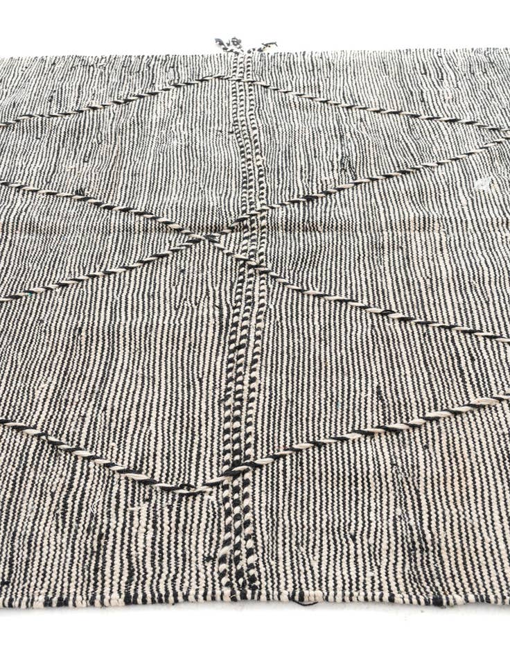 Detail image of  6' 6 x 10' 4  Hand Knotted Moroccan Wool Rug