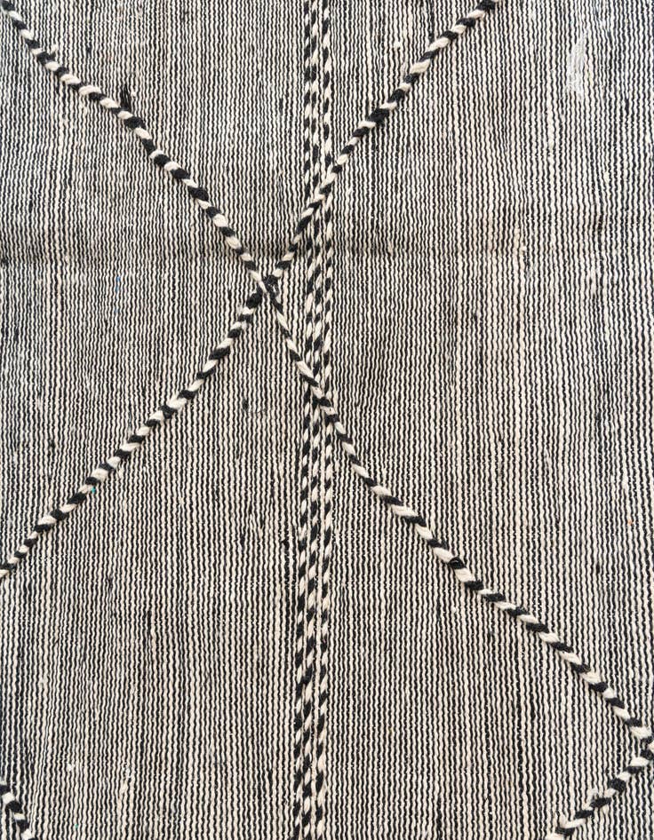 Detail image of  6' 6 x 10' 4  Hand Knotted Moroccan Wool Rug