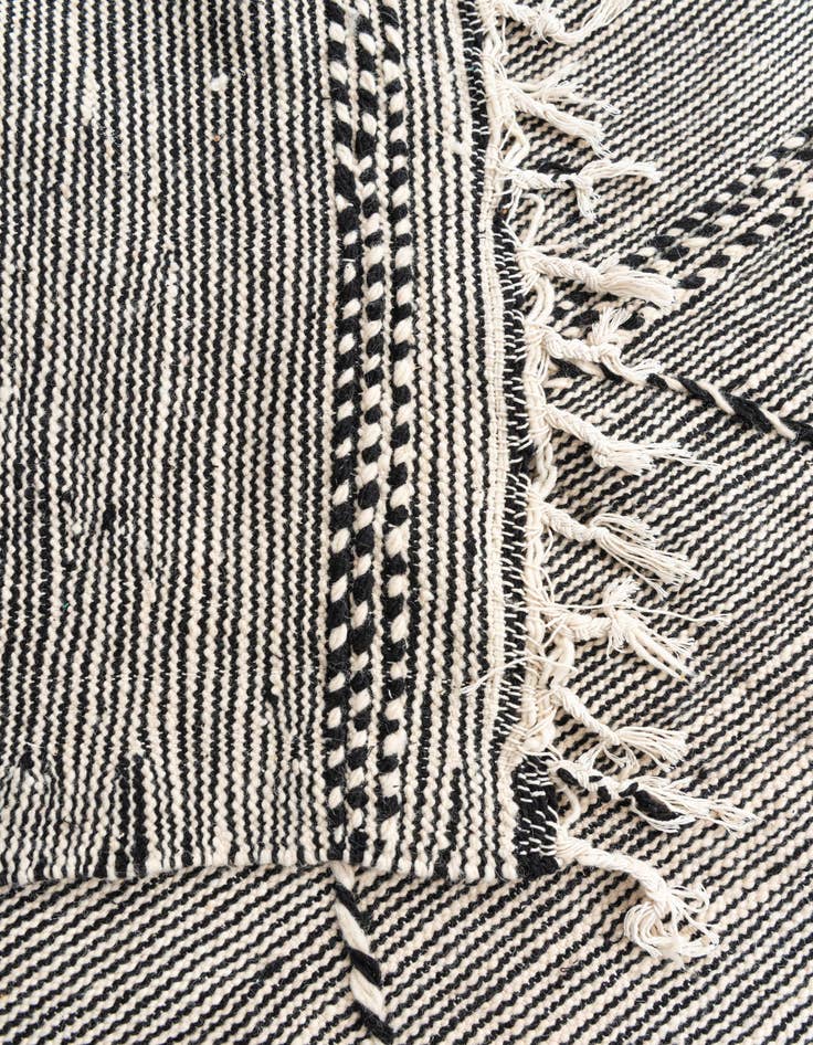 Detail image of  6' 6 x 10' 4  Hand Knotted Moroccan Wool Rug