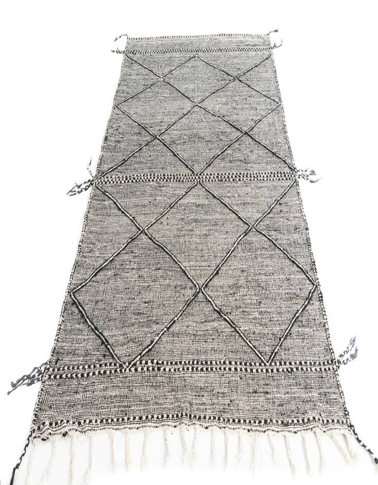 Detail image of  5' x 8'  Hand Knotted Moroccan Wool Rug