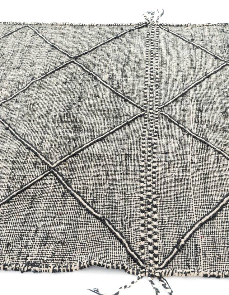 Detail image of  5' x 8'  Hand Knotted Moroccan Wool Rug