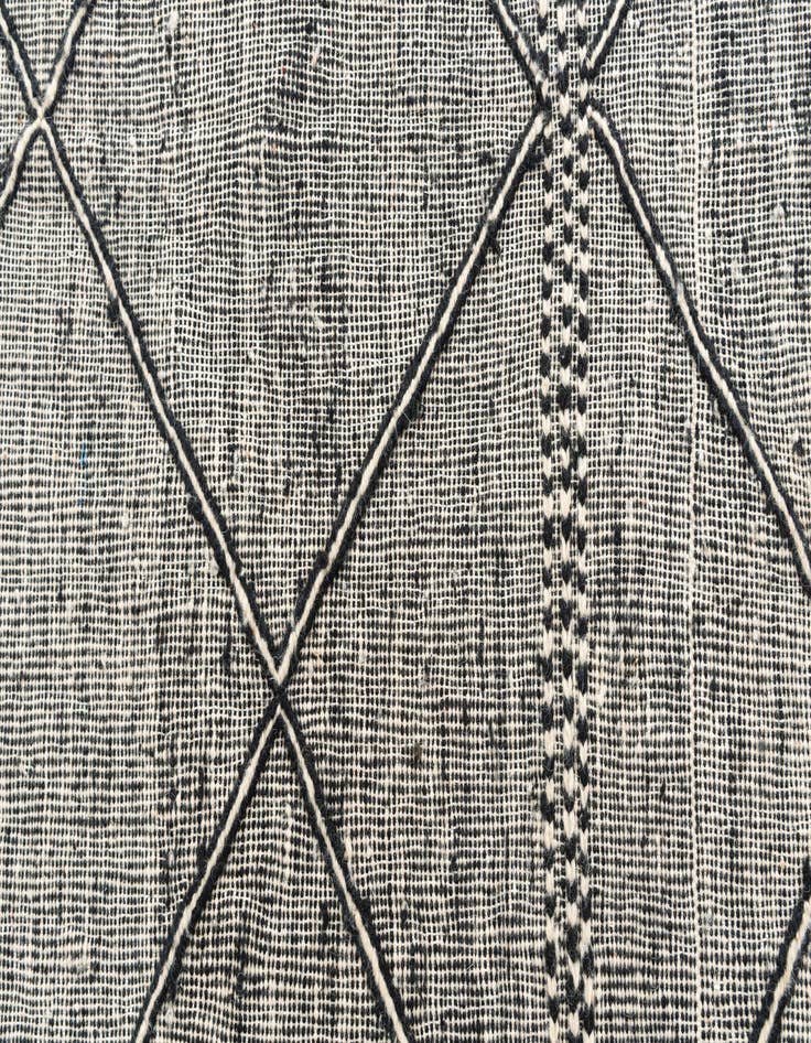 Detail image of  5' x 8'  Hand Knotted Moroccan Wool Rug