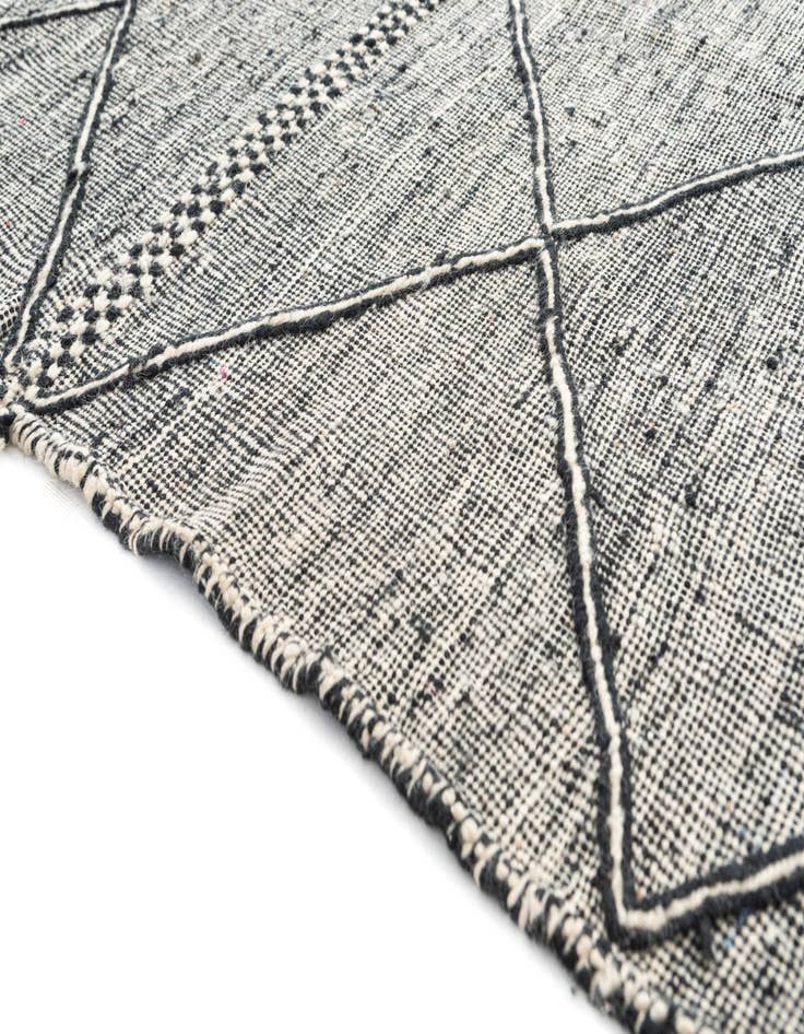 Detail image of  5' x 8'  Hand Knotted Moroccan Wool Rug