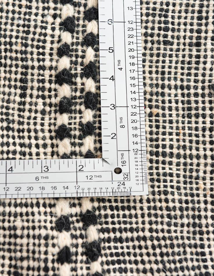 Detail image of  5' x 8'  Hand Knotted Moroccan Wool Rug