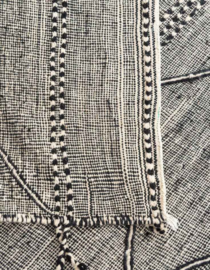 Detail image of  5' x 8'  Hand Knotted Moroccan Wool Rug