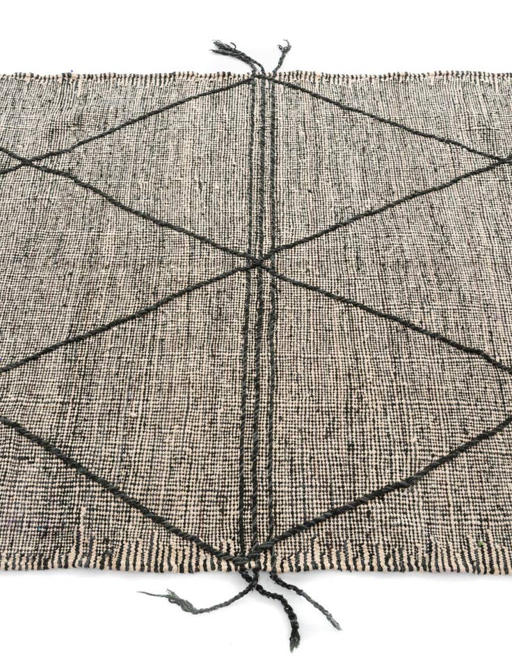 Detail image of  5' 2 x 8' 3  Hand Knotted Moroccan Wool Rug