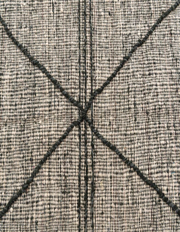 Detail image of  5' 2 x 8' 3  Hand Knotted Moroccan Wool Rug