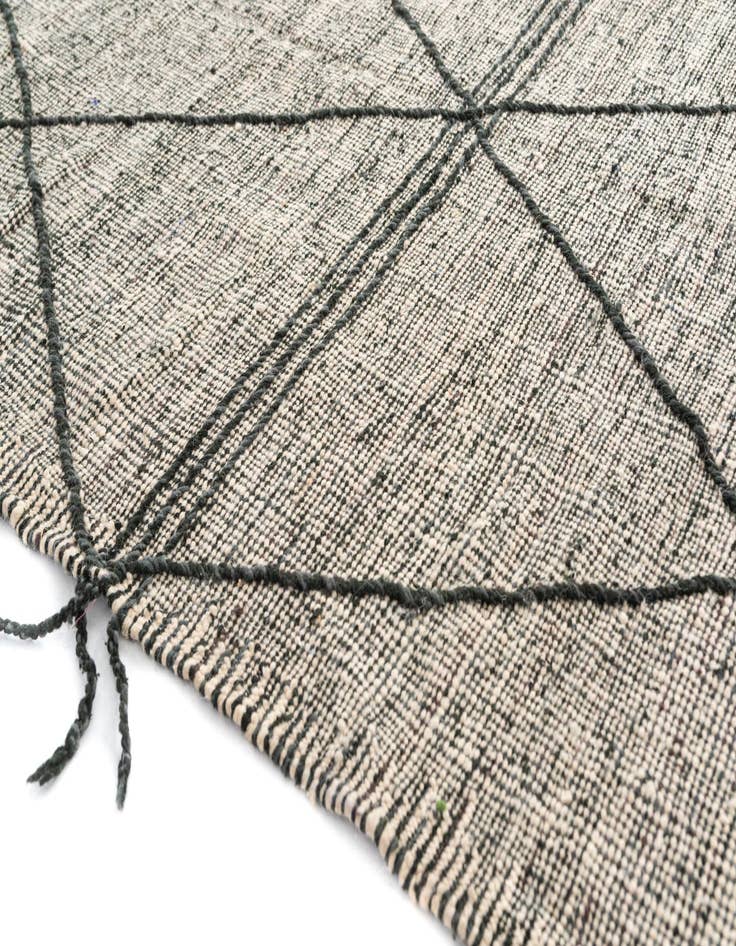 Detail image of  5' 2 x 8' 3  Hand Knotted Moroccan Wool Rug