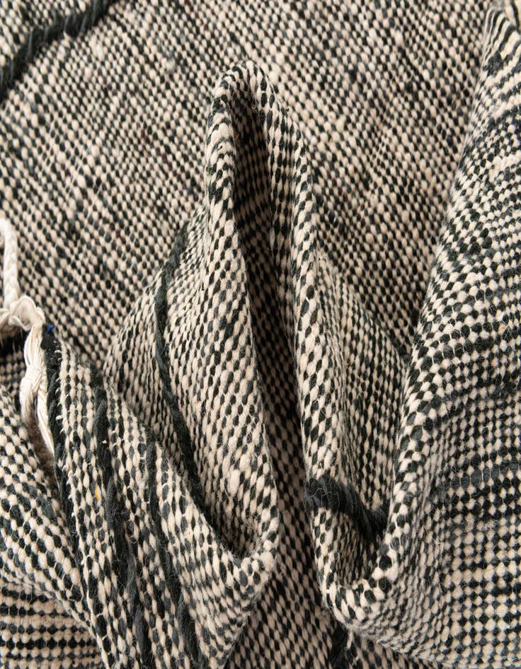 Detail image of  5' 2 x 8' 3  Hand Knotted Moroccan Wool Rug