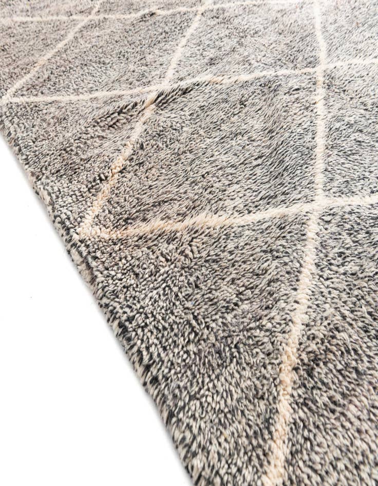 Detail image of  6' 3 x 9'  Hand Knotted Moroccan Wool Rug