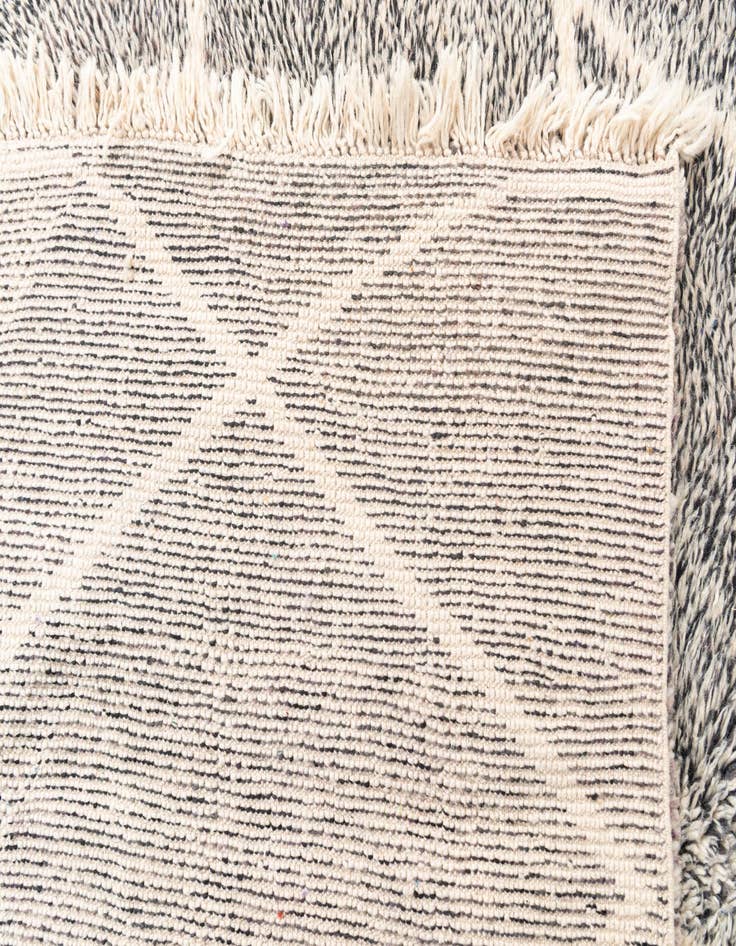 Detail image of  6' 3 x 9'  Hand Knotted Moroccan Wool Rug