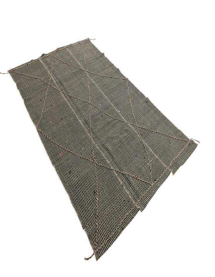 Detail image of  5' 10 x 9' 4  Hand Knotted Moroccan Wool Rug