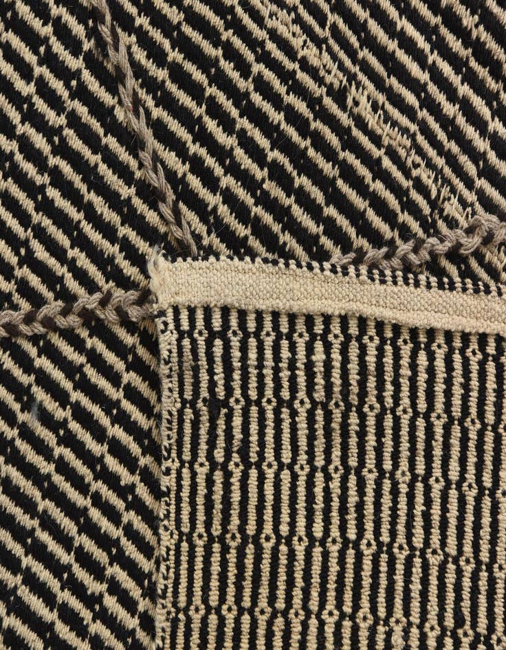 Detail image of  5' 10 x 9' 4  Hand Knotted Moroccan Wool Rug