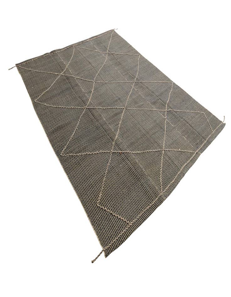 Detail image of  9' 1 x 10'  Hand Knotted Moroccan Wool Rug