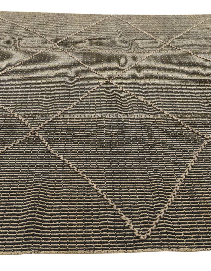 Detail image of  9' 1 x 10'  Hand Knotted Moroccan Wool Rug