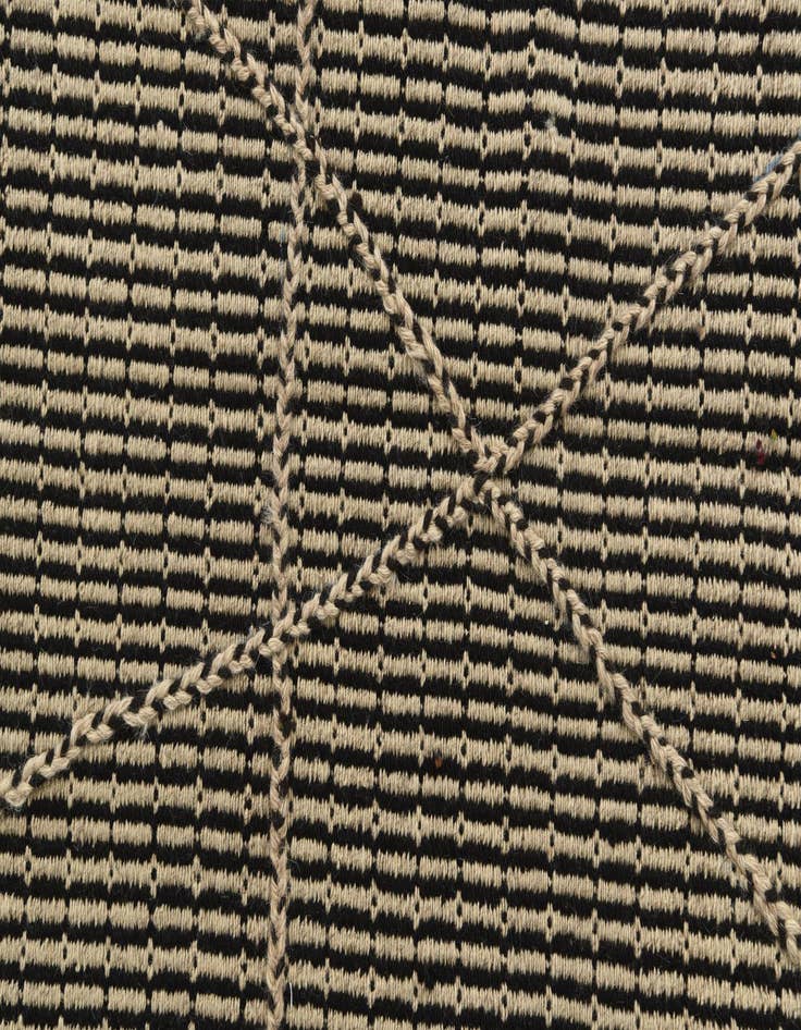 Detail image of  5' 9 x 9'  Hand Knotted Moroccan Wool Rug