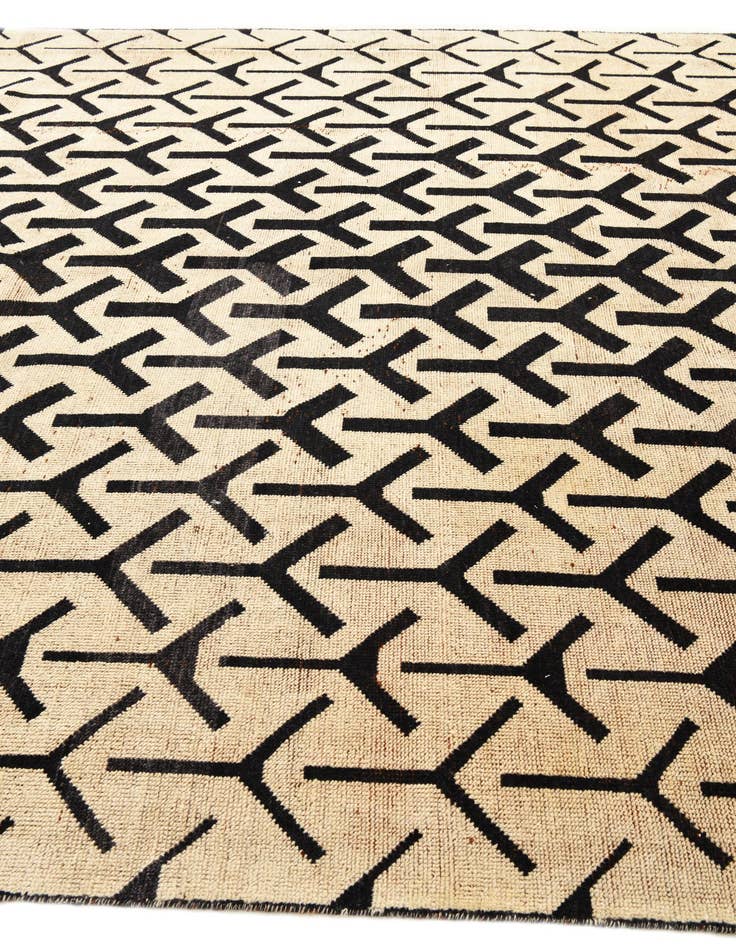 Detail image of  8' 10 x 11' 9  Hand Knotted Moroccan Wool Rug