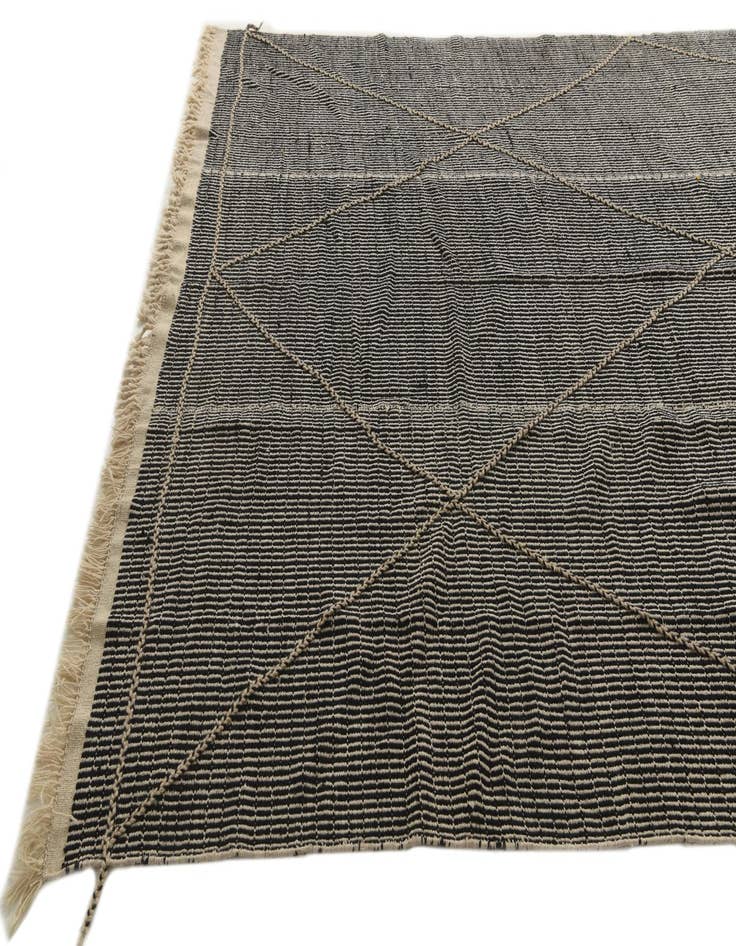 Detail image of  9' 5 x 14' 5  Hand Knotted Moroccan Wool Rug