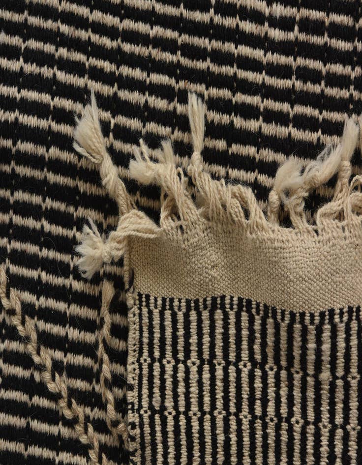 Detail image of  9' 5 x 14' 5  Hand Knotted Moroccan Wool Rug