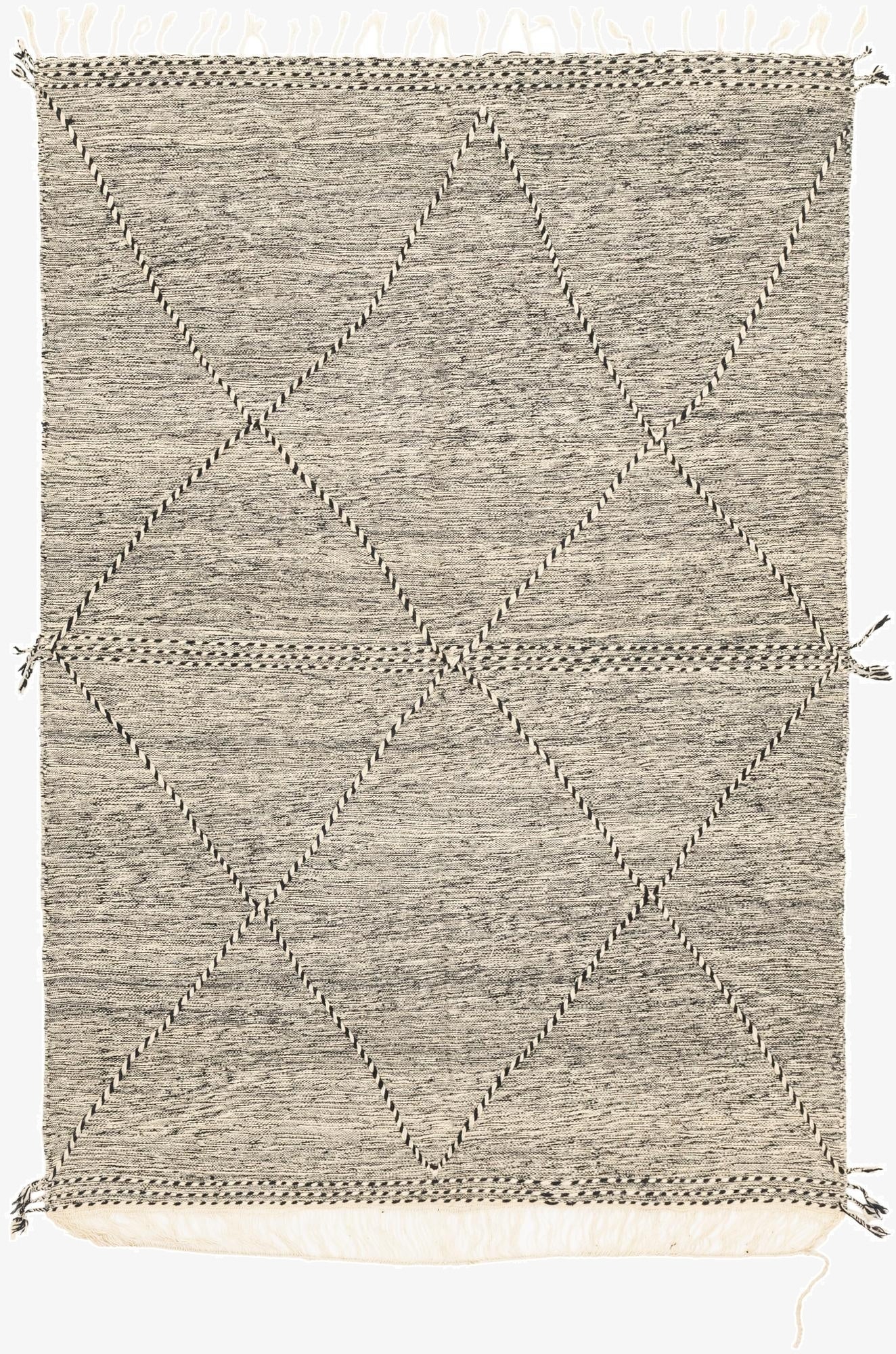  6' 8 x 10'  Hand Knotted Moroccan Wool Rug