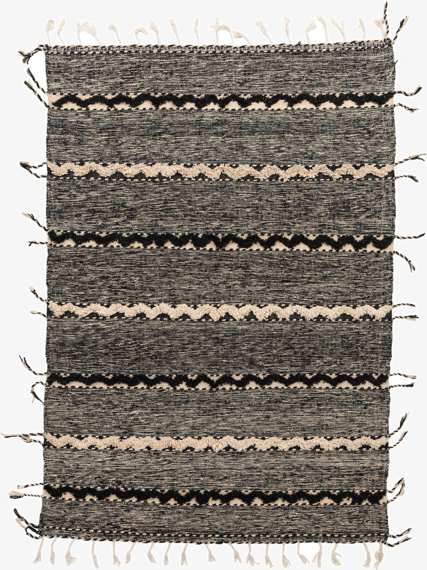  6' 9 x 9' 7  Hand Knotted Moroccan Wool Rug