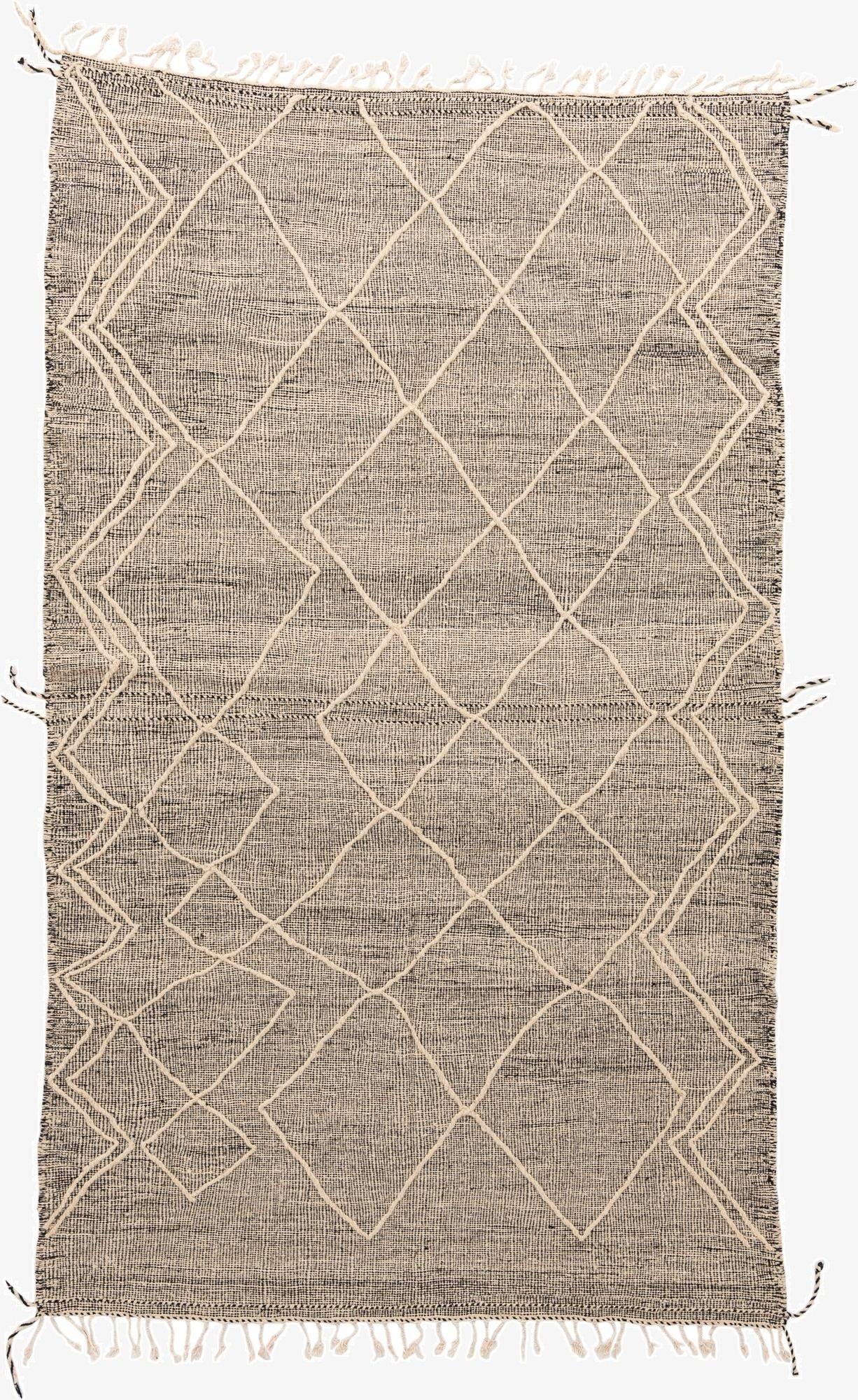 6' 4 x 10' 8  Hand Knotted Moroccan Wool Rug