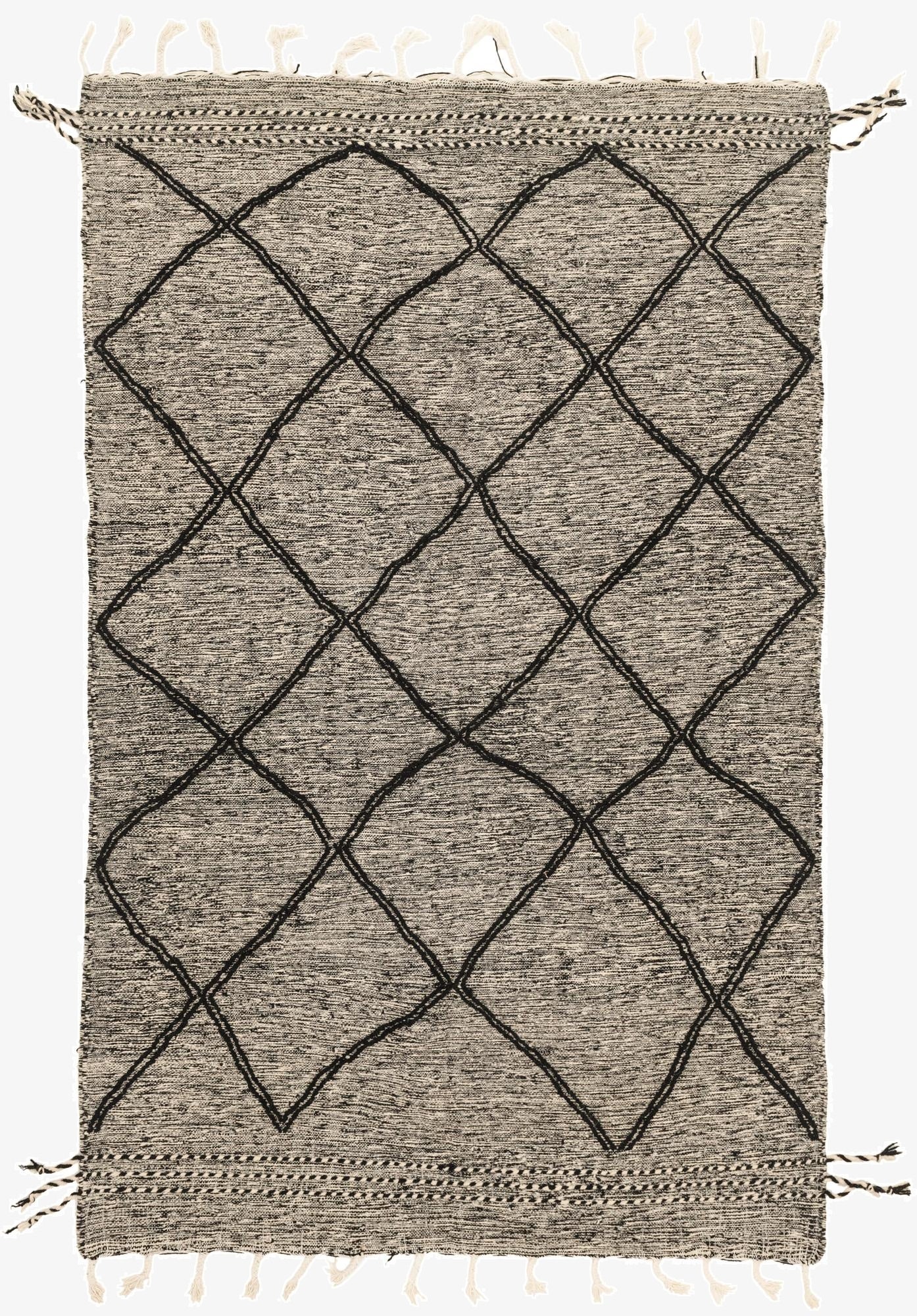  6' 4 x 10' 3  Hand Knotted Moroccan Wool Rug