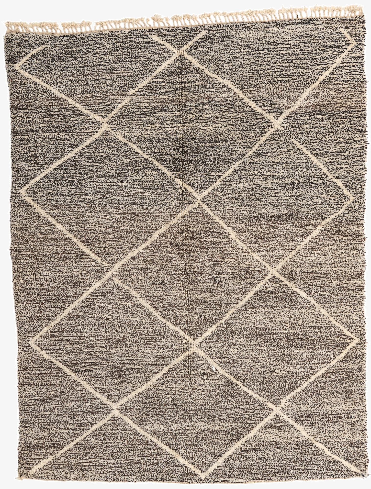  7' 2 x 9' 3  Hand Knotted Moroccan Wool Rug