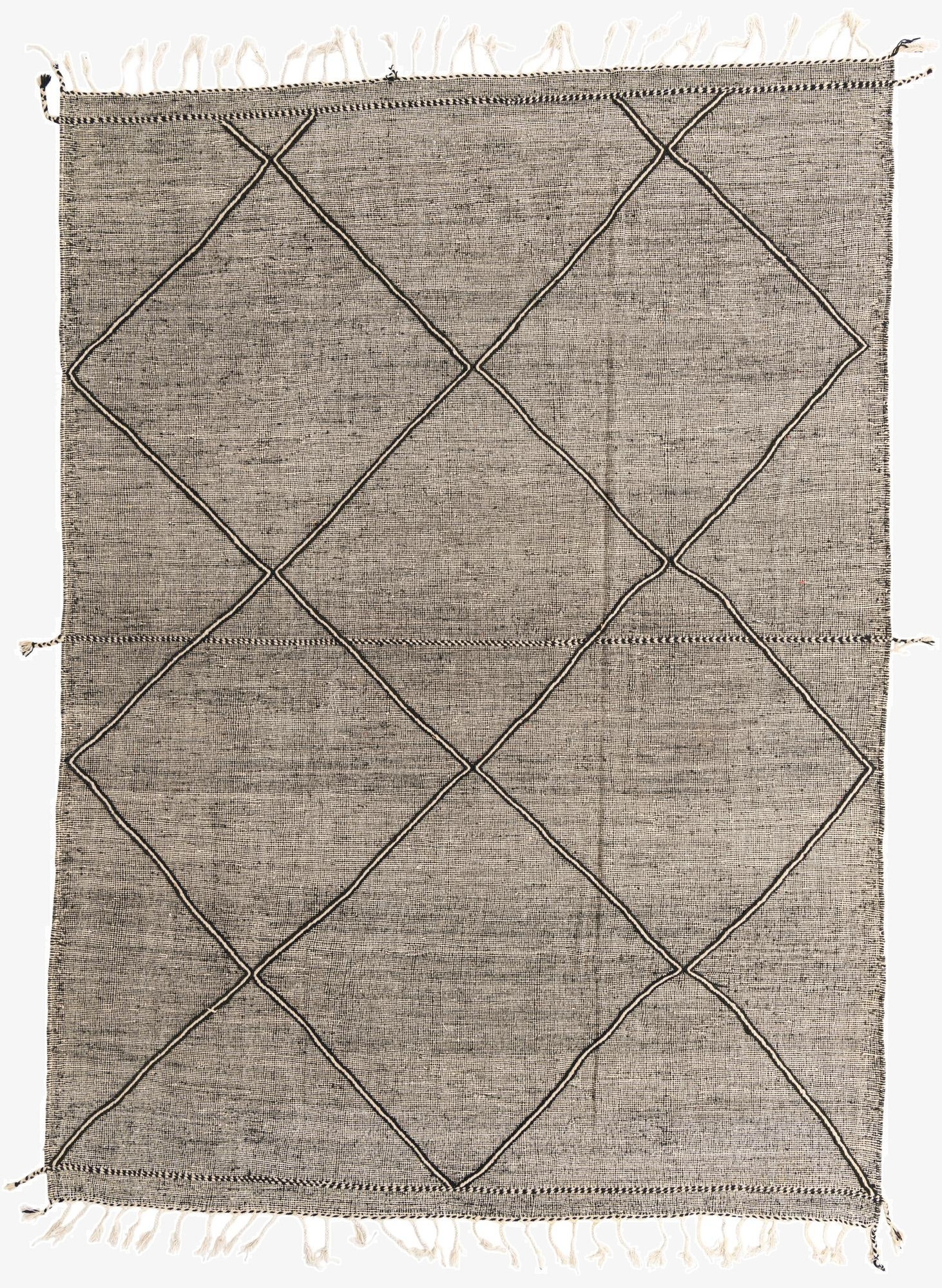  9' 4 x 13'  Hand Knotted Moroccan Wool Rug