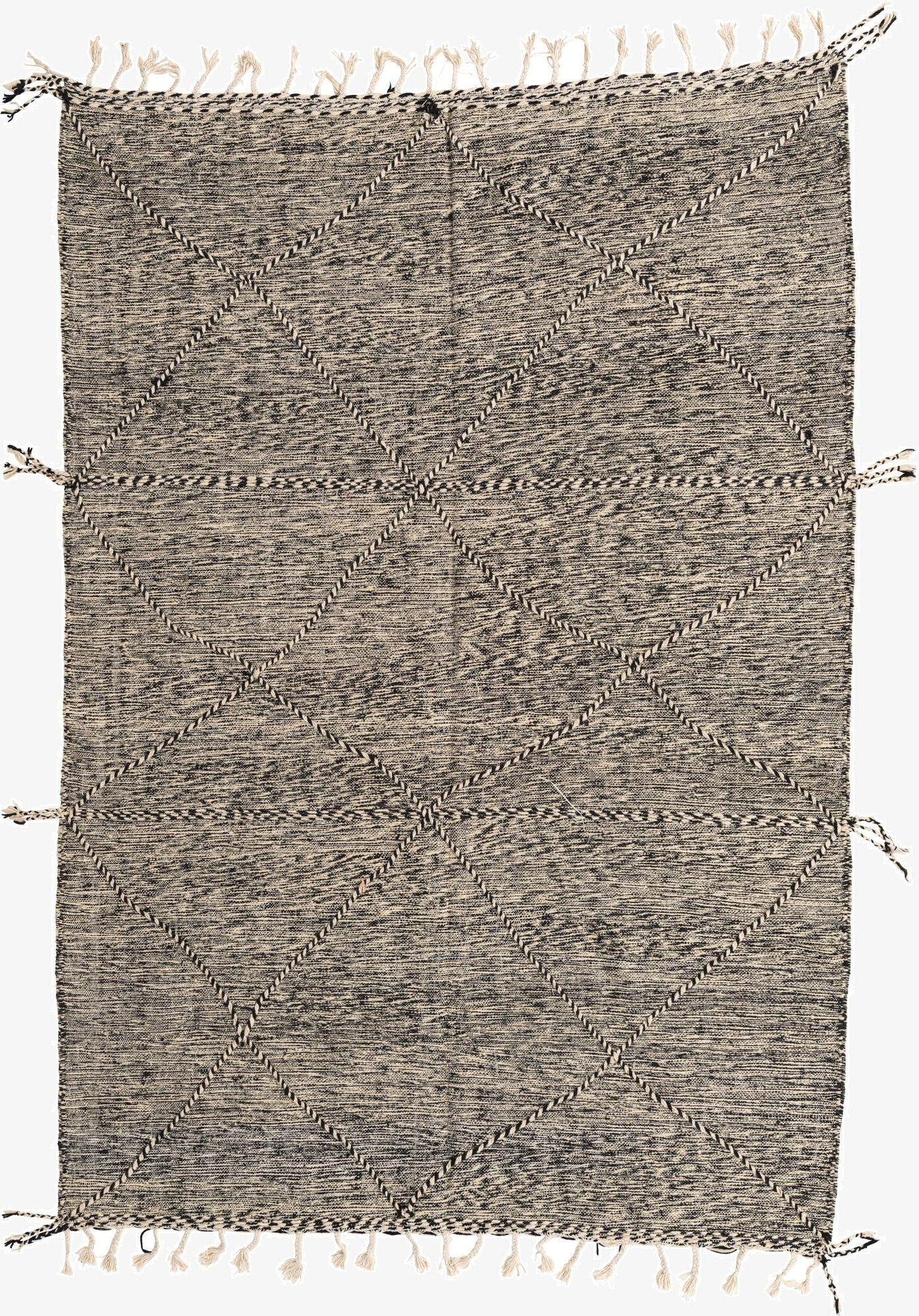  6' 5 x 9'  Hand Knotted Moroccan Wool Rug