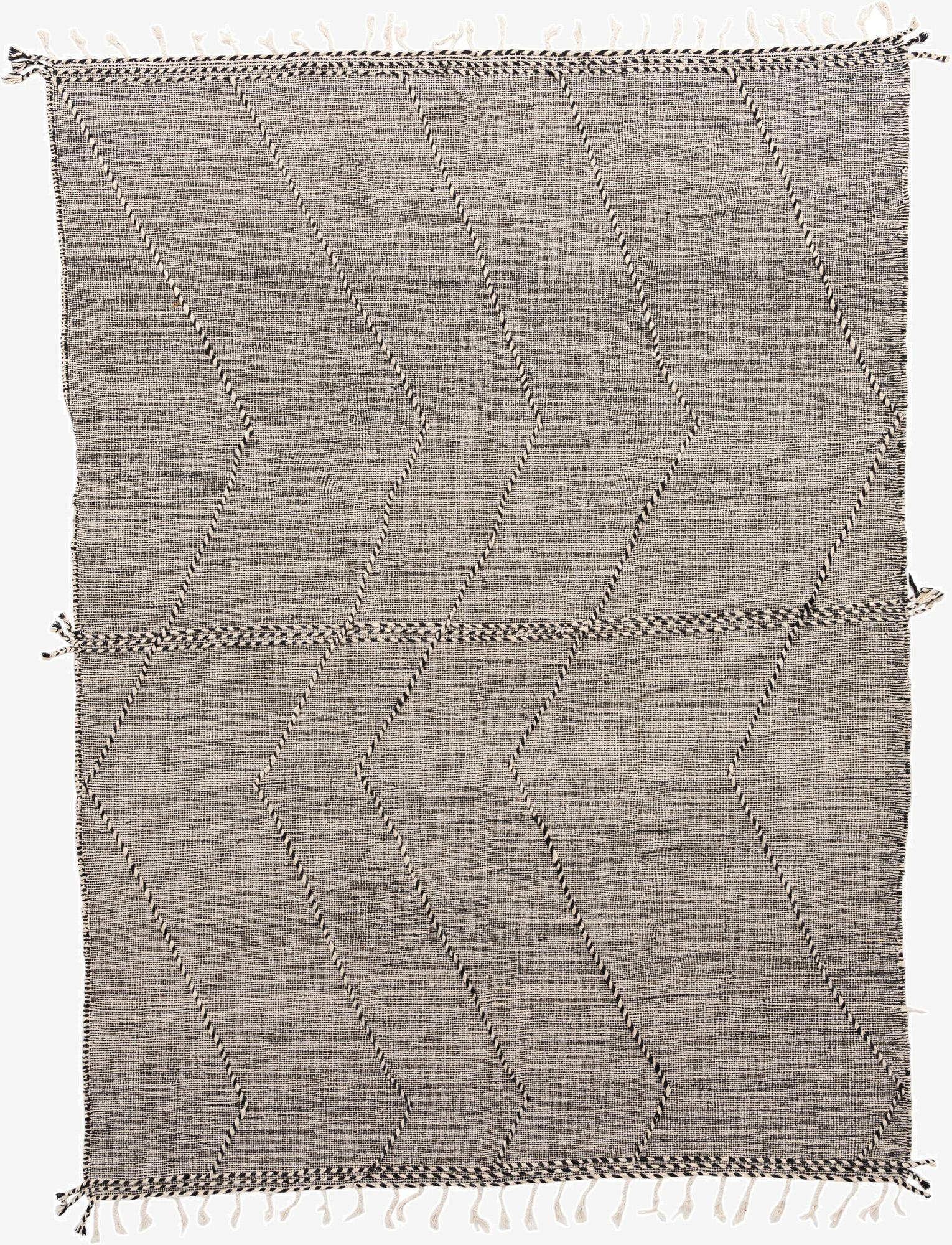  9' 6 x 12' 9  Hand Knotted Moroccan Wool Rug