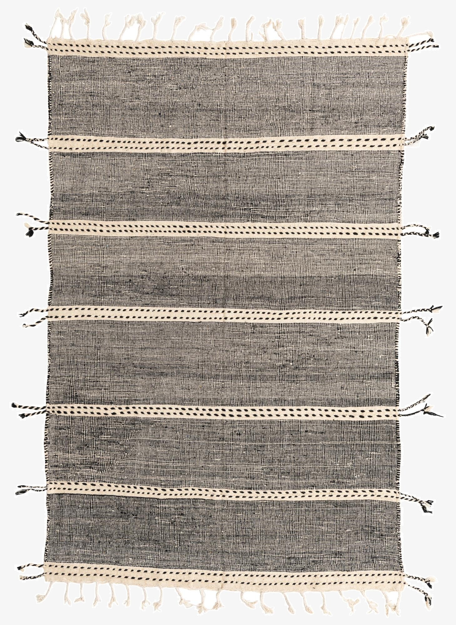  6' 2 x 9' 7  Hand Knotted Moroccan Wool Rug